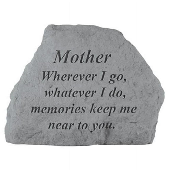 Kay Berry- Inc.  Mother Wherever I Go-Whatever I Do - Memorial -  6.5 Inches x 4.75 Inches