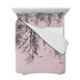 thumbnail image 7 of Quilts Twin Size Bedding Set, Pink Black Branches Lightweight Quilted Comforter, Botanical Dead Tree Birds Soft Reversible Bedspread Coverlet with Pillow Covers for All Season, 68" x 86", 7 of 7
