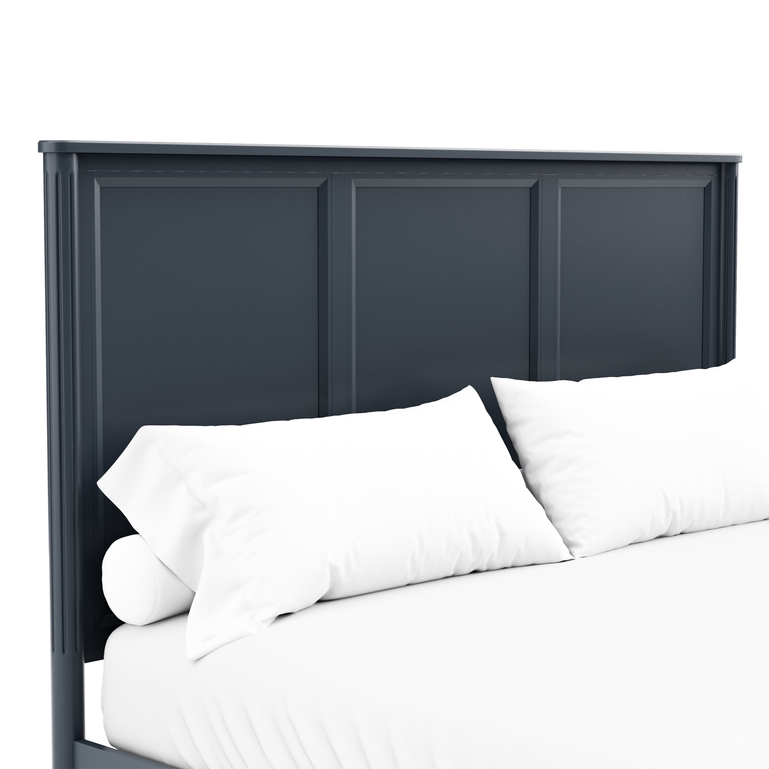 Furniture of America Maui Queen Solid Wood Panel Bed, Blue