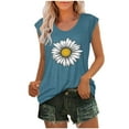 thumbnail image 1 of Birdeem Womens Cap Sleeve Tops Summer Tank Top Casual Basic Tees Shirts Loose Blouses, 1 of 12