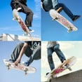 thumbnail image 5 of Complete Skateboards for Beginners,7 Layer Canadian Maple Double Kick Deck,31''Pro Cruiser Skull Skate Board, 5 of 5