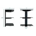 thumbnail image 5 of Floating Wall Mounted AV Entertainment Shelf | 3 Black Tempered Glass, 5 of 8
