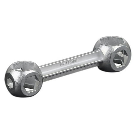 

MWstore Hexagon Wrench 10 in 1 Design Multifunctional Zinc Alloy Dog Bone Hexagon Wrench for Outdoor