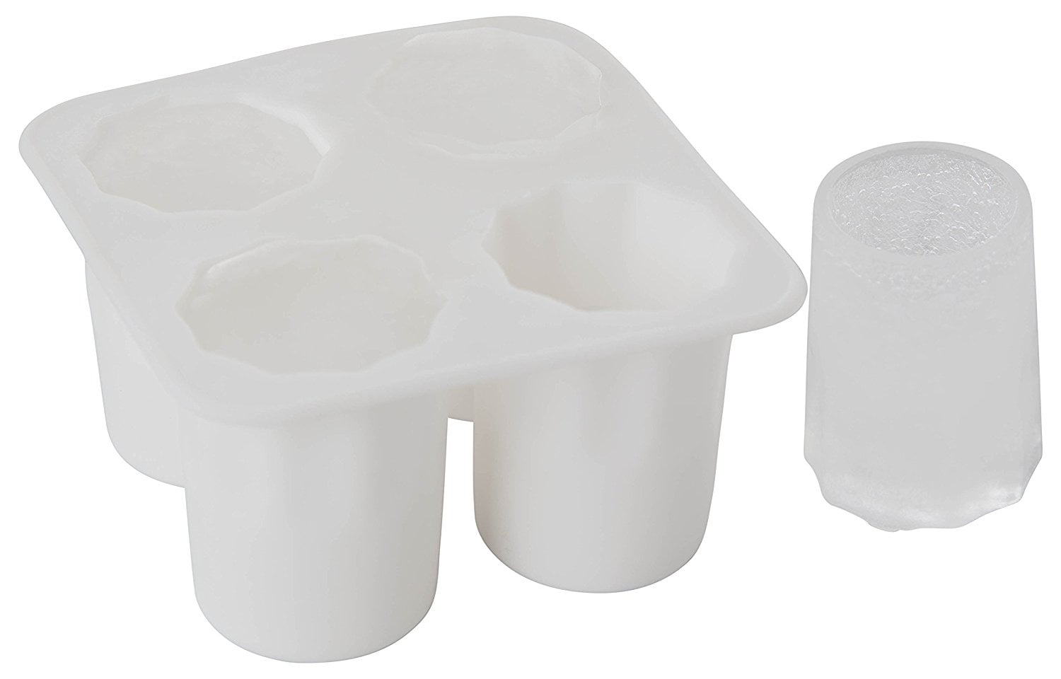 Shot Glass Ice Mold Silicone Tray, Makes Shot Glasses Out of Ice By