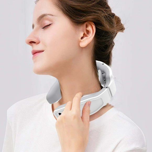 Hovilon Portable Heated Neck Massager,Intelligent Neck Massager,4 Modes Cordless Deep Tissue Trigger Point Massager,Christmas Happy New Year Gift for Women Men