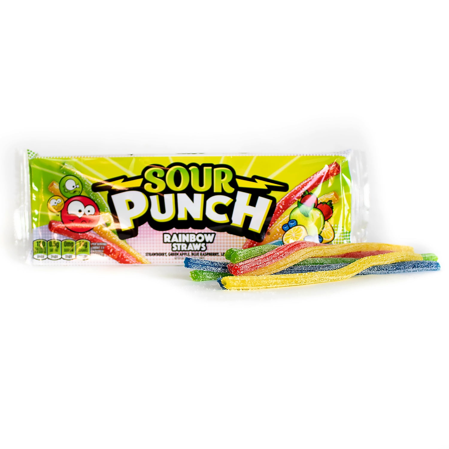 Sour Punch Santa Straws 3.7 oz