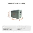 thumbnail image 2 of 45QT Ultra-Light Hard Cooler - 7lb, 45-70 Can Leakproof Insulated Cooler with Anti-Slip Handles for Camping & Family Outings, 2 of 7