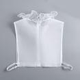 thumbnail image 5 of Ruffle Lace Faux Collar Detachable Neckpiece Decorative Collar Insert Half Shirt Accessory For Women Outfit Enhancer, 5 of 8