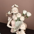 thumbnail image 1 of Elodie Pot de Fleurs en Résine Sculpture Butterfly Fairy Girl Rose, 1 of 8