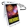 thumbnail image 2 of Fireworks (24" X 36") Standard A-Frame Signicade, Includes Decal Applied To Stand, 2 of 4