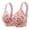 Pink, variant on 2 Pack Bras for Women No Underwire Floral Print Light Cup Side Support Minimizer Underwear,Red,46