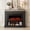black, variant on Maxhonor Black 40" Electric Fireplace with Mantel, 3D Dynamic Flame, 750W/1500W Dual Heating, Whisper-Quiet, Open Storage, Touch & Remote Control