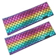 thumbnail image 3 of Fish Scale Arm Sleeves Mermaid Scale Rave Cosplay Gloves for Women Girls Goth Punk Fingerless Arm Warmers Elbow Halloween Carnival Mittens Accessories, 3 of 4