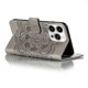 thumbnail image 5 of Funda de piel con diseño de mandala para iPhone 14 Pro, color gris, 5 of 5