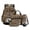 Brown-Camo Hunting Deer, variant on Tiger Flower Print Backpack Set with Pencil Case for Boys 8-12 Multi Pockets Backpack and Lunch Bag with Bottle Holder Roomy Large Bookbag with Lunch Box for School