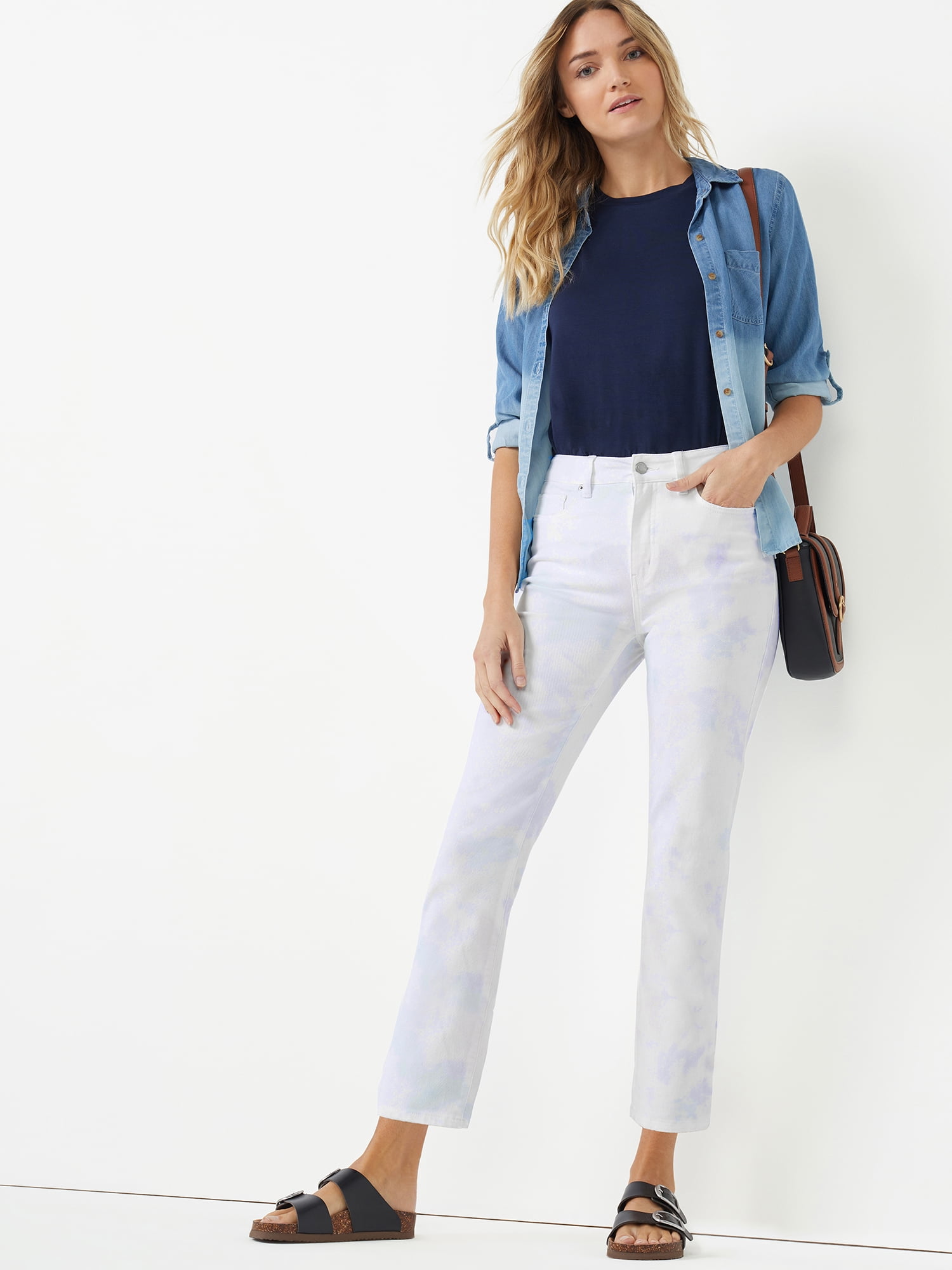 High Rise Straight Crop Jean 