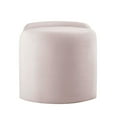 thumbnail image 4 of Ottoman Accent Chair, Pink, Velvet, Living Kitchen Cafe Bistro Hospitality Restaurant, Modern Contemporary Boutique HB34376, 4 of 10