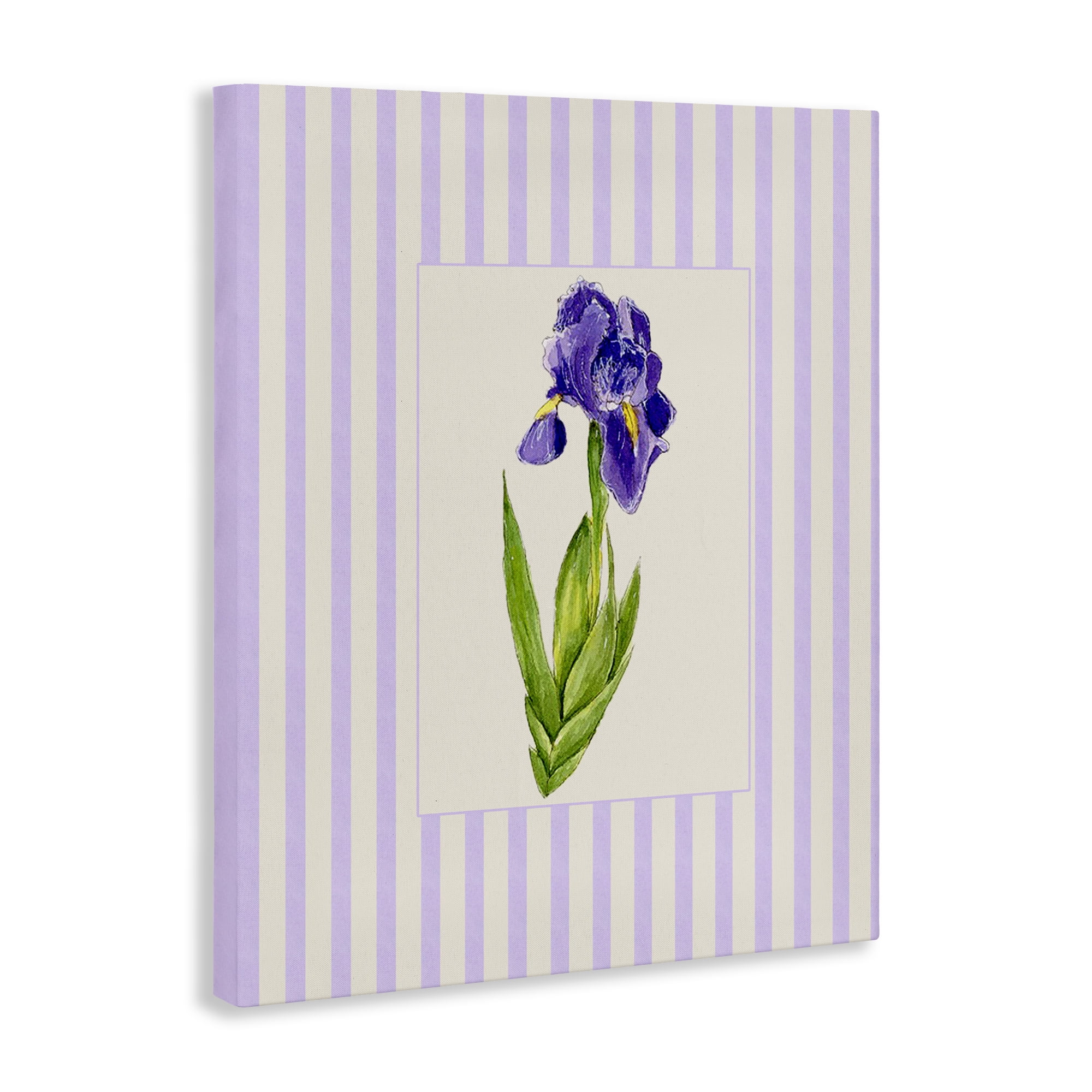 Purple Stripe Iris Canvas Wall Art, design by Lisa Wehmeyer