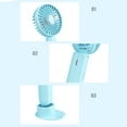 thumbnail image 6 of Mini Handheld Fan Bulk 3 Speed USB Electric Battery Operated Small Portable Pocket Fan with Data Cable and Mounting Base Quiet Summer Gift for Wedding Camping Travel, 6 of 7