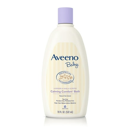 Aveeno Baby Calming Comfort Tear-Free Bath, Hypoallergenic, 18 fl. oz