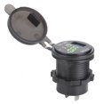 thumbnail image 4 of 3‑In‑1 Car 3.0 USB Charger with Digital Voltmeter Ammeter Monitoring Fast Charging for PhoneGreen, 4 of 5
