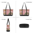 thumbnail image 6 of FORMRS Canvas Laptop Tote Bag for Women with 15.6" Computer Compartments Shoulder Handbag, Pink Christmas House, 6 of 7