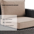 thumbnail image 6 of Grand Patio Outdoor Furniture, Patio Wicker Sectional Sofa Modular Furniture Set, Left Arm Sofa, Beige, 6 of 6