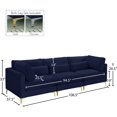 thumbnail image 4 of Meridian Furniture Julia Navy Velvet Modular Sofa, 4 of 4