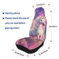 thumbnail image 4 of Yiaed Colorful Cloud White Horse Print Car Seat Covers,Universal Auto Seats Protector Fits for Car,SUV Sedan,Truck,Automotive Seat Covers & Accessories(Two packs), 4 of 7