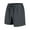 Dark Gray, variant on LADIGASU Men's Solid Color Polyester Outdoor Casual Sports Ice Silk Shorts