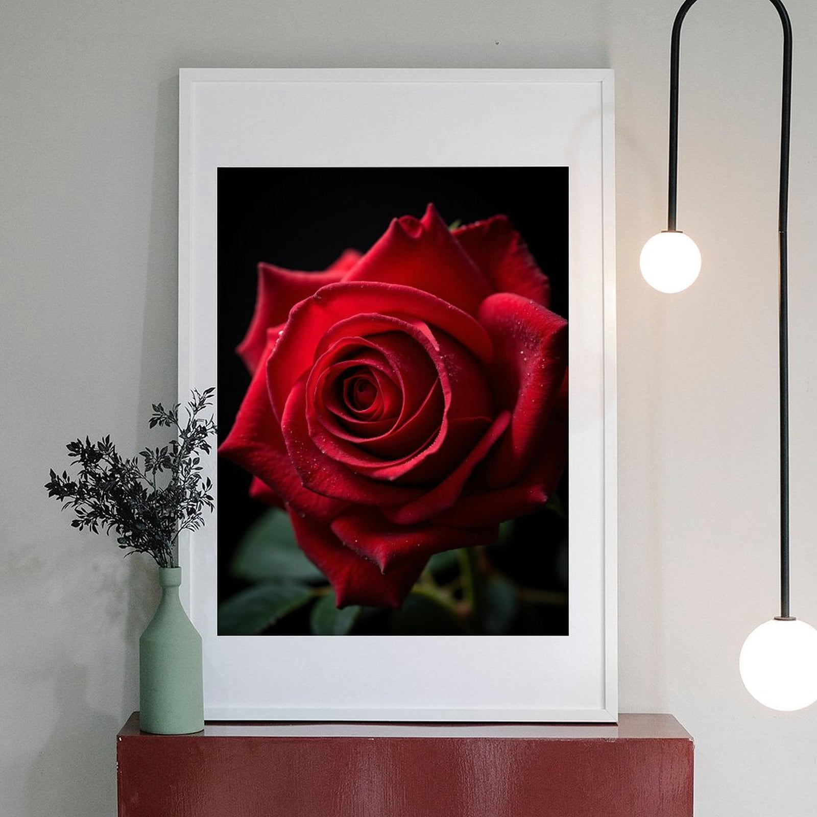 Diamond Art Kit for Adults, Red Rose Close Up Petals Bloom Diamond Painting for Adults Beginners, DIY Diamond Art Painting Kits, 5D Diamond Painting Crafts for Home Decor 12x16 Frameless