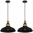thumbnail image 1 of Lámpara colgante de hierro forjado con acabado satinado, iluminación colgante de metal para pasillo, escalera, pasillo, cocina, porche, comedor, dormitorio, sala de estar (paquete de 2), 1 of 5