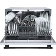 thumbnail image 5 of Farberware Professional 6 Piece Countertop Dishwasher, Glass Door, White, 5 of 5