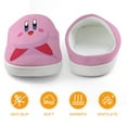 thumbnail image 5 of Pink Kirby Game Soft Plush Slippers for Boys Girls Winter Warm Cotton Slippers with Rubber Sole Non-Slip Kid's Slip on Shoes Fluffy House Slippers For Indoor And Outdoor, 5 of 8