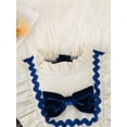 thumbnail image 4 of Faithtur Bambin Fille Robe de Velours de Noël, Patchwork Cou Volants Manches Longues Bowknot devant une Ligne Robe, 4 of 7