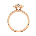thumbnail image 4 of Certified 2.00 Carat TW Diamond Halo Engagement Ring Bridal Set in 14k Rose Gold (G-H, I2-I3), 4 of 5