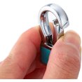 thumbnail image 4 of 4 Pack Metal Carabiner Keychain Key Clip Hook, Key Rings Key Chain Ring Holder Organizer for Car Key Finder, 4 of 7