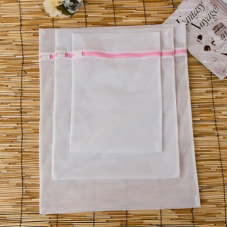 Set of 5 Mesh Laundry Bags-1 Large, 2 Medium 2 Small for Laundry,Blouse, Hosiery