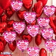 thumbnail image 5 of PMU Valentine’s Day Heart Shaped Happy Valentine's Day Balloons Hearts on Pearl 18 Inch Mylar-Foil Balloon Proposal, Special Events, Photo Props Party Decoration and Accessories (1/Pkg) Pkg/1, 5 of 9