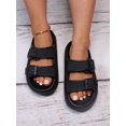 thumbnail image 1 of Women Buckle Decor Slides, EVA Fashion Slides, 1 of 4