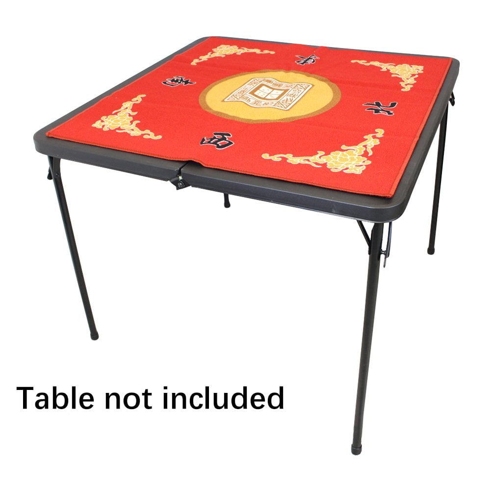Mahjong Dominos Round Table Cover for Card Games 60 Inches Board Games 