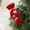 Red A, variant on Red and White Striped Velvet Christmas Candy Cuttings, Holiday Tree Decorations, Festive Yarn Lollipop Ornament, Christmas Wreath and Garland Accents,Seasonal Gift Idea Red A