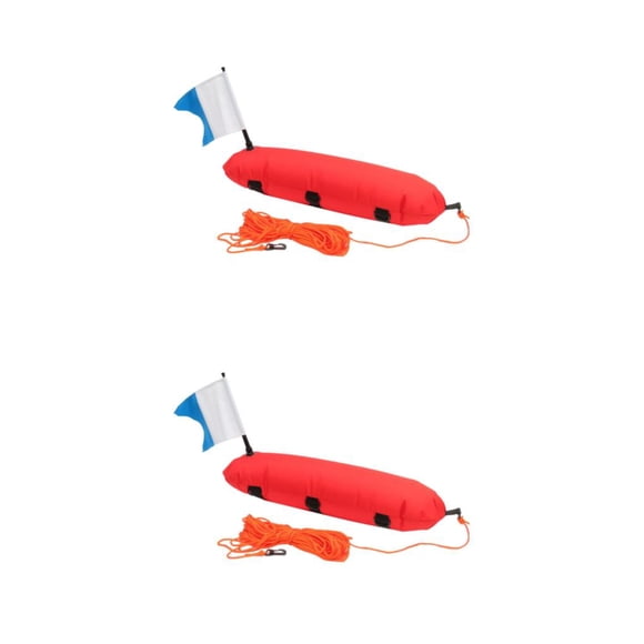 Torpedos de Buceo Soidarity boya señal Flotador color Azul Nylon 2Conjunto