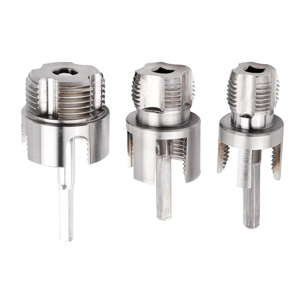 Juego de 3 herramientas para roscado interno y externo de tuberías, herramienta para roscar tuberías