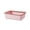 Pink, variant on Large Semi-Closed Cat Litter Pan,Anti-Spill and Anti-Tracking Design,Removable Top Lid for Easy Cleaning,Spacious Interior for Big or Obese Cats,Suitable for All Litter Types