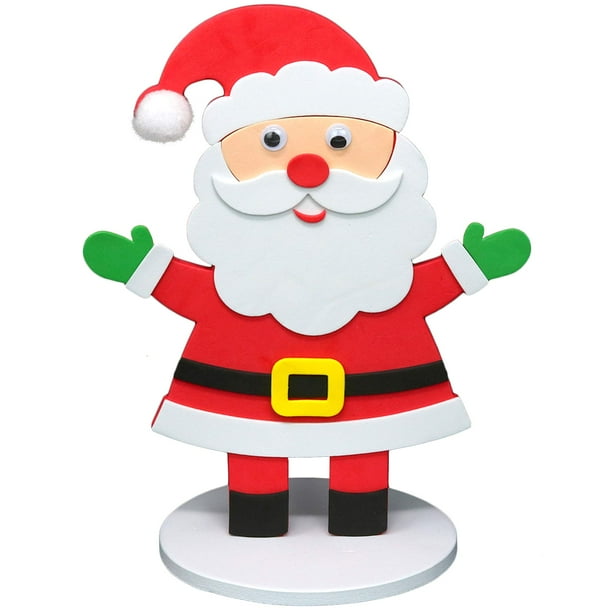 Big Mo's Toys Holiday Crafts - Christmas Foam Arts N Craft Santa Table Top Decorations Kit For Kids Big Mo's Toys Holiday Crafts - Christmas Foam Arts N Craft Santa Table Top Decorations Kit For Kids