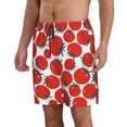 thumbnail image 2 of Goofa Hand Drawn Tomatoes Printed Mens Swim Trunks Summer Quick Dry Short Beach Swimwear Bathing Suits-Large, 2 of 9