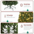 thumbnail image 4 of 10ft Christmas Tree with 1200 Lights, Warm Color with Colorful 10 Modes, Remote Control, 5090 Branches, PVC Material, Green, 4 of 7