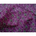 thumbnail image 4 of oneOone Silk Tabby Fabric Leaves & Floral Block Print Fabric BTY 42 Inch Wide, 4 of 4
