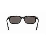 RAY-BAN RB2224F RB2224F LOW BRIDGE FIT Rectangle Shape Sunglasses Black Frame | Dark Grey Lens 57mm